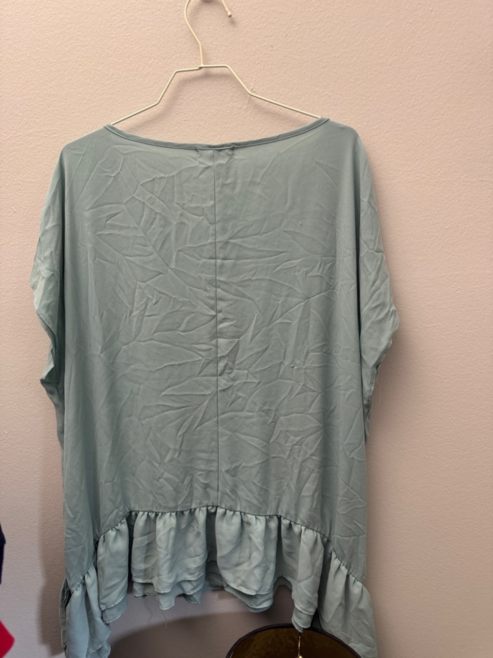 Wishlist Light Blue Ruffle-Hem Tunic Top - Picture 3 of 6
